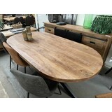 Eettafel deens ovaal mangohout moreno - 160 cm