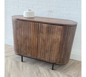 Dressoir Pedrera 115 cm Mangohout ribbel  retro