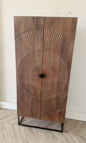 Kast Altea carved - mangohout bruin of zwart