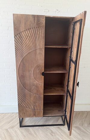 Kast Altea carved - mangohout bruin of zwart