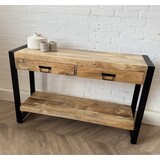 Wandtafel / sidetable Britt 120 cm mangohout  - Leverbaar januari '26