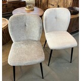 Eetkamerstoel Bobby - Teddy taupe/ White