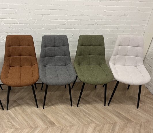 Eetkamerstoel Robin -4 kleuren stof Eetkamerstoel Robin -4 kleuren stof