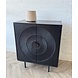 Dressoir Altea carved 80 zwart Dressoir Altea carved 80 zwart