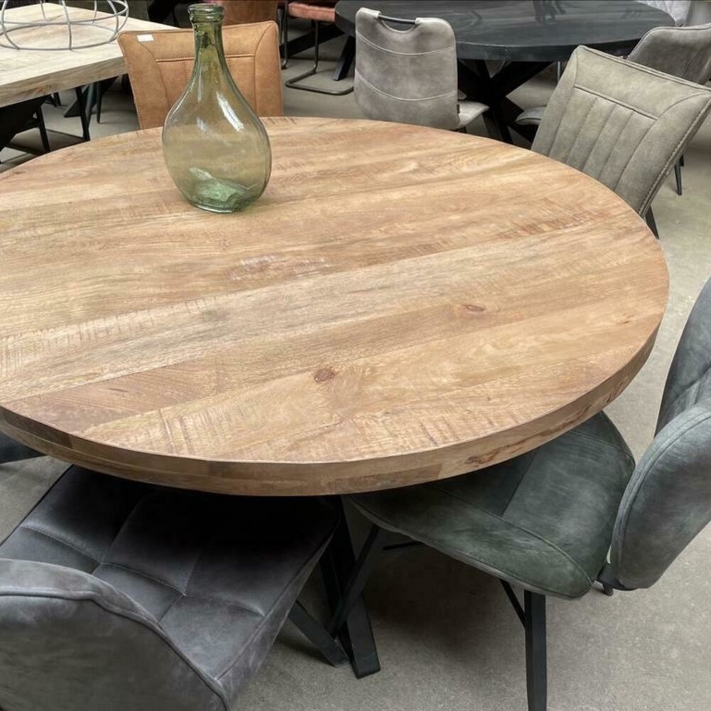 Ronde eettafel 110 mangohout moreno