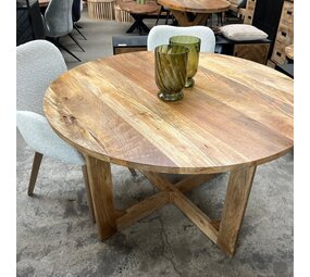 Ronde eettafel 120 houten poot Ronde eettafel 120 houten poot