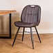 Stoel Shelton - microvezelstof 3 kleuren: cognac, groen en antraciet Stoel Shelton - microvezelstof 3 kleuren: cognac, groen en antraciet