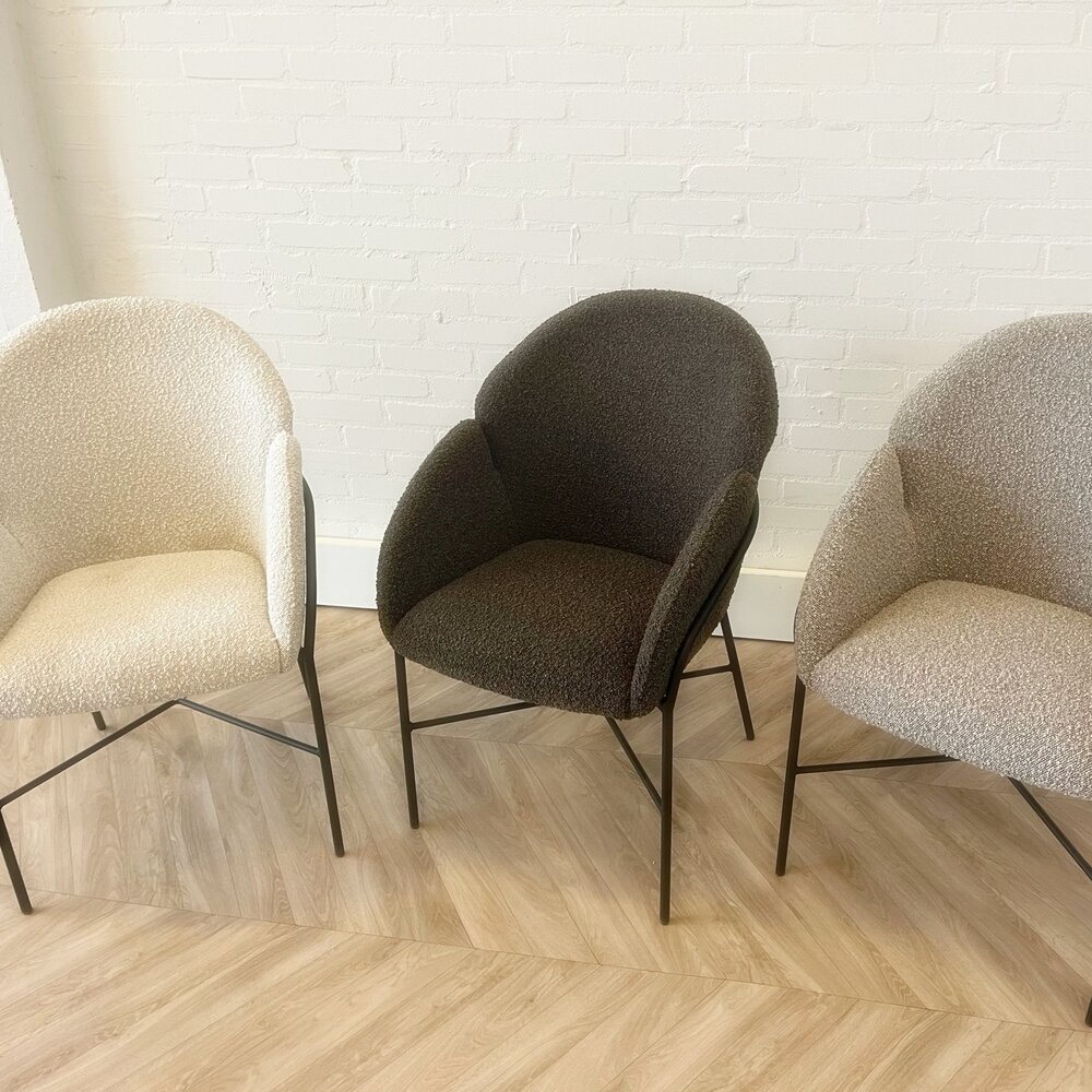 Eetstoel Argos - 3 kleuren Teddystof Eetstoel Argos - 3 kleuren Teddystof