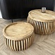 Salontafel Cadiz curve set van 2 - natural Salontafel Cadiz curve set van 2 - natural