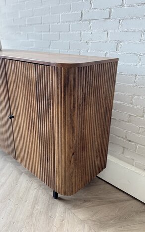Dressoir Avila mangohout ribbel - 150 en 180 cm