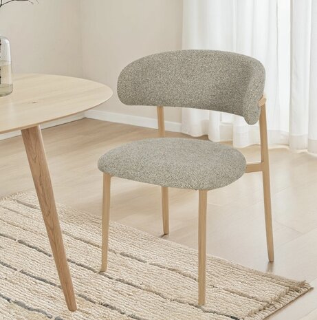 Eetkamerstoel Lynn - houtlook poot