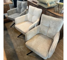 Stoel Sven draaibaar - 4 kleuren zachte stof Stoel Sven draaibaar - 4 kleuren zachte stof