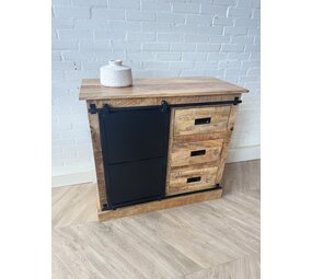 Dressoir Bilbao mangohout - 100 cm leverbaar medio november Dressoir Bilbao mangohout - 100 cm leverbaar medio november