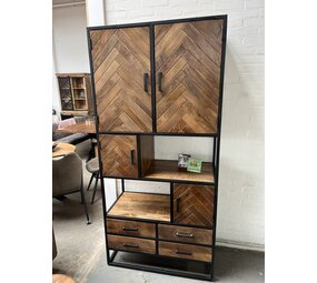 Vakkenkast mangohout visgraat Vakkenkast mangohout visgraat