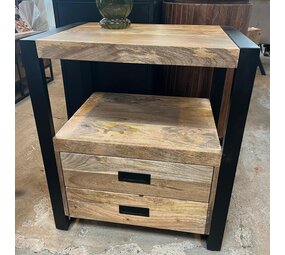 Dressoir / Ladenkast Britt mangohout metaal zwart Dressoir / Ladenkast Britt mangohout metaal zwart