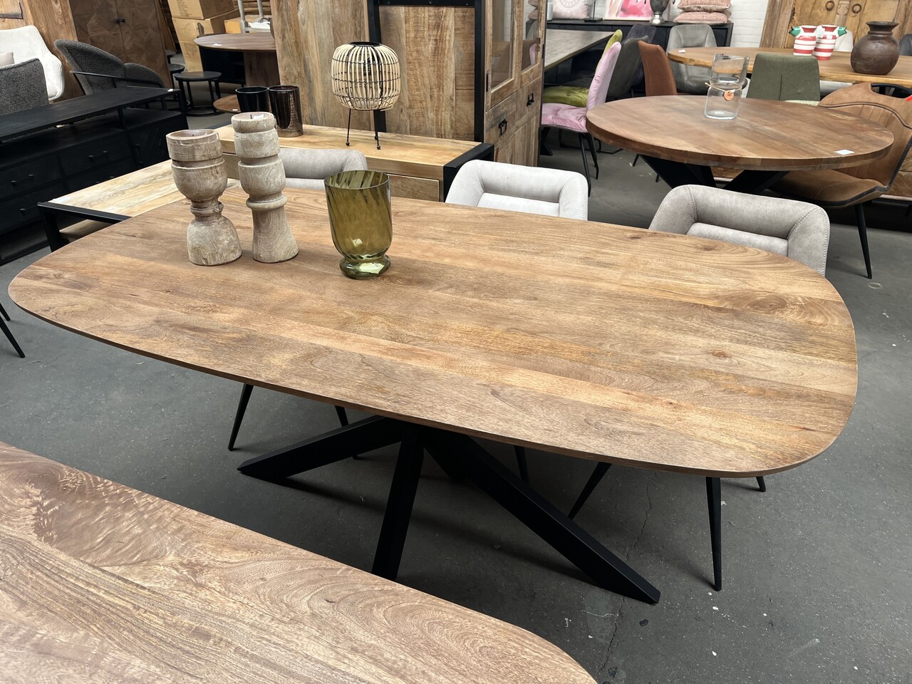 Eettafel Rosas deens ovaal 180 of 200 cm