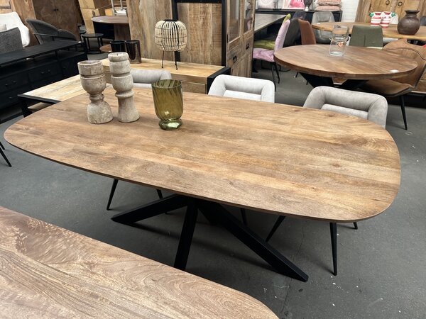 Eettafel Rosas deens ovaal 180 of 200 cm