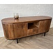 TV meubel Pedrera 140 lade mangohout ribbel TV meubel Pedrera 140 lade mangohout ribbel