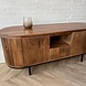 TV meubel Pedrera 140 lade mangohout ribbel TV meubel Pedrera 140 lade mangohout ribbel
