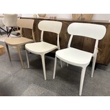 Eetkamerstoel kunststof stapelbaar - 3 kleuren