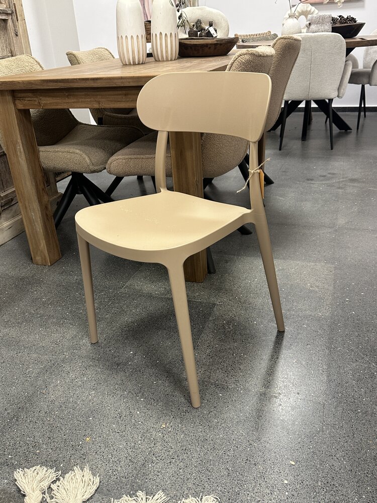 Kunststof Retro eetstoel stapelbaar - 3 kleuren