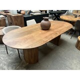 Eettafel Avila mangohout conische poot 220 cm