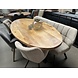 Eettafel Denia ovaal 160 t/m 210 cm mangohout Eettafel Denia ovaal 160 t/m 210 cm mangohout