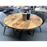 Eettafel Malaga mangohout 120 en 130 cm