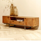 TV meubel Valdez mangohout metaal