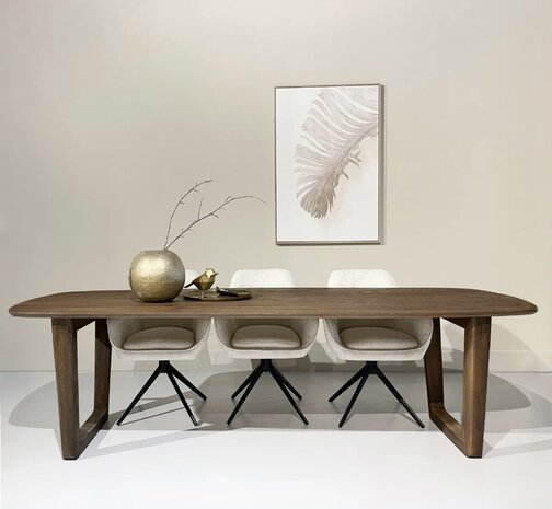 Livingfurn Eettafel Cortez | Bruin Mangohout | 200 en 270 cm Livingfurn Eettafel Cortez | Bruin Mangohout | 200 en 270 cm