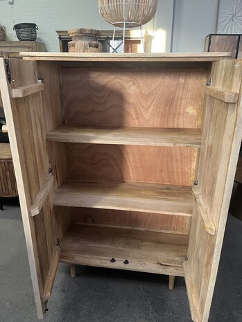 Opbergkast Sofia mangohout lichte kleur