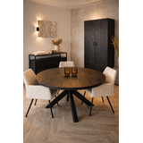 Eettafel Preto rond 110 t/m 140cm