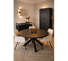 Eettafel Preto rond 110 t/m 140cm