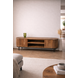TV Meubel Pedrera 210 cm mangohout ribbel - open vak