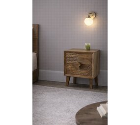 Nachtkasje Ibiza XL carved mango