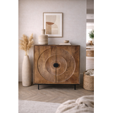 Dressoir Altea carved 80 cm mangohout moreno - Leverbaar maart ‘26 Dressoir Altea carved 80 cm mangohout moreno - Leverbaar maart ‘26