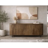 Dressoir Pedrera 210 cm retro mangohout ribbel