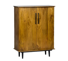 Livingfurn Kastje Elias retro mangohout 2 deurs