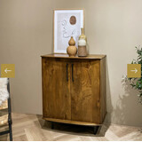 Livingfurn Kastje Elias retro mangohout 2 deurs