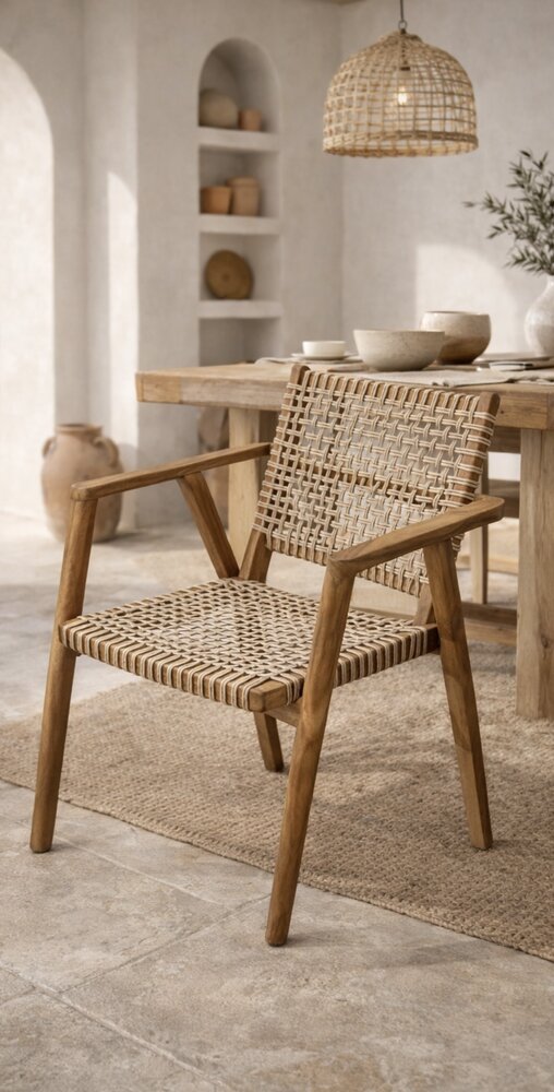 Eetstoel / tuinstoel teakhout Ibiza