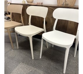 Eetkamerstoel Retro kunststof stapelbaar - 3 kleuren