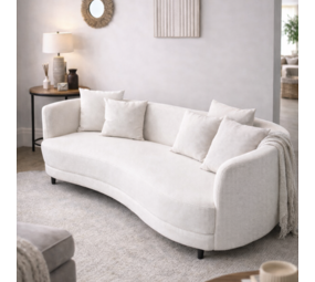 Bank Organisch XL White wafeltjes stof