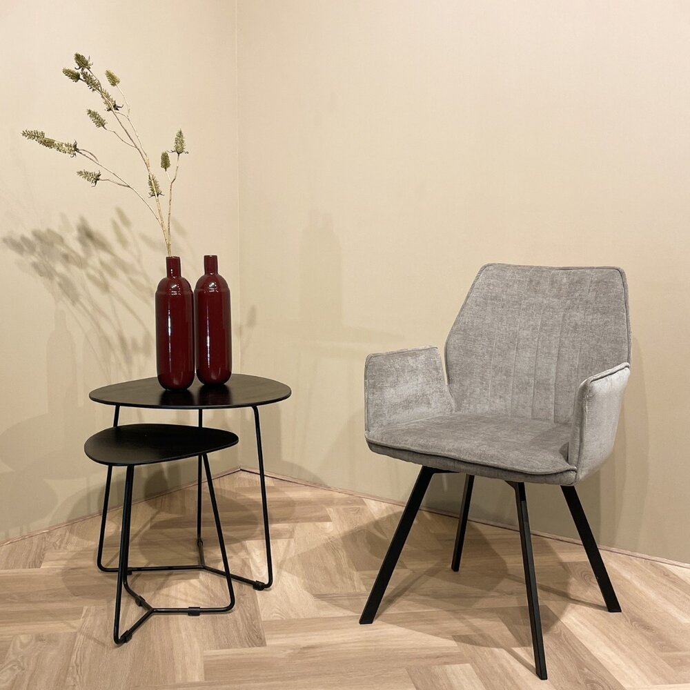 Livingfurn Eetstoel Louise - draaibaar, 2 kleuren