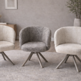 Eetkamerstoel Davos | 360 gr draaibaar 3 kleuren