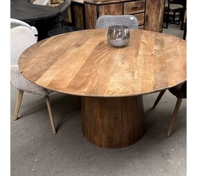 Eettafel rond mango moreno - houten poot