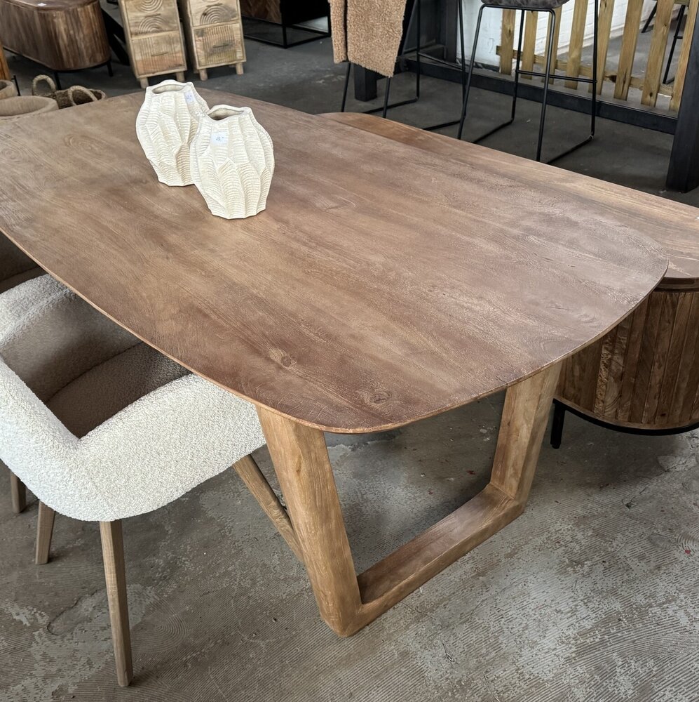 Livingfurn Eettafel Cortez | Bruin Mangohout | 200 en 270 cm Livingfurn Eettafel Cortez | Bruin Mangohout | 200 en 270 cm