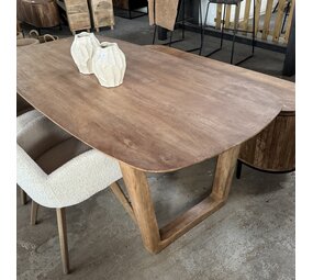 Eettafel Deens Ovaal | Bruin Mangohout | 200 en 270 cm