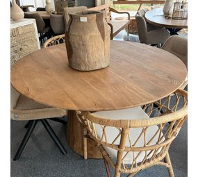 Ronde eettafel Cadiz 130 cm - houten poot