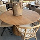 Ronde eettafel Cadiz 130 cm - houten poot Ronde eettafel Cadiz 130 cm - houten poot
