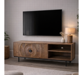 TV meubel Altea 160 carved mangohout